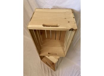 Pair Of Wooden Crates - 3 Of 4