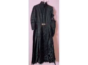 Antique Woman's Black Beaded Gown