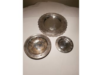 Vintage Pierced Silver Plate