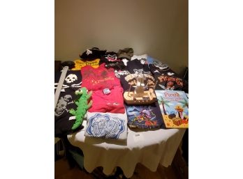 Huge Lot Of Children's Pirate T-shirts & Accessories