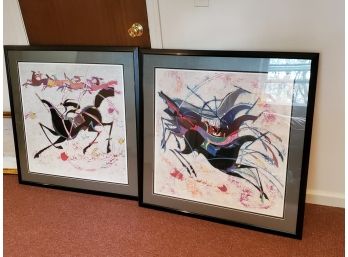 Framed Posters Of Li Zhong - Liang Cave Paintings Professionally Framed