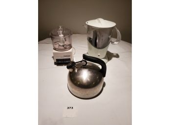 Hot Cocoa Maker Never Used, Revere Tea Kettle, Cuisinart Mini Food Processor
