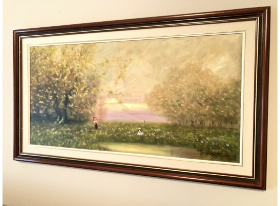 Oil On Canvas Of A Landscape Signed By Artist