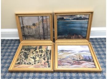 Signed Landscape Prints By Various Artists
