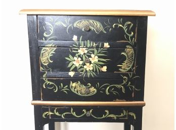 Oriental Style Hand-painted Accent Table