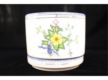 Tiffany & Co. Hand-Painted Planter And Saucer, Signed