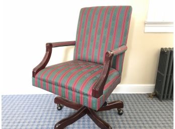 Upholstered Rolling And Reclining Office Chair