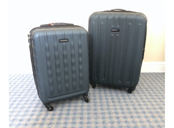 Two Samsonite Hard Shell Suitcases