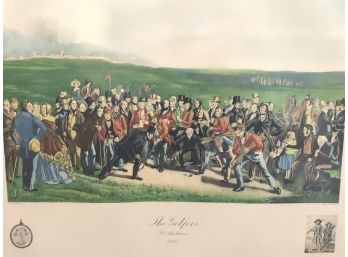 'The Golfers' St.Andrews, 1847 Framed French Print