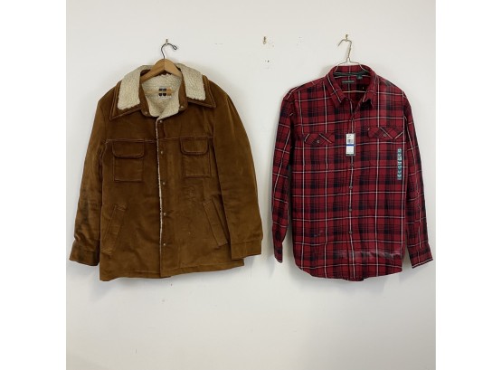 William Barry Fleece Jacket And G.H. Bass & Co. Flannel