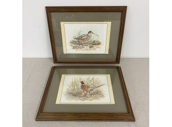 Pair Of Framed Game Bird Prints