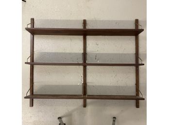 Mid Century Poul Cadovius Style Hanging Wall Unit