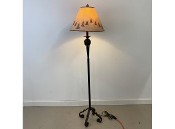 Pinecone Floor Lamp With Shade Wrought Iron
