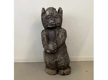 Great Vintage Chainsaw Carved Bear