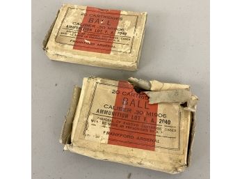 Antique Collectible Military Cartridge Boxes