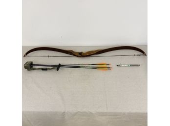 Recurve Bow, Arrows, And Compound Bow String
