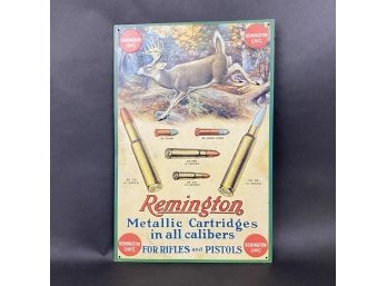 Tin Remington Sign Reproduction