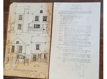 Vintage, But New In Box, Wood Doll House Kit - Greenleaf Steel Rule Die Corp. Schenectady, NY