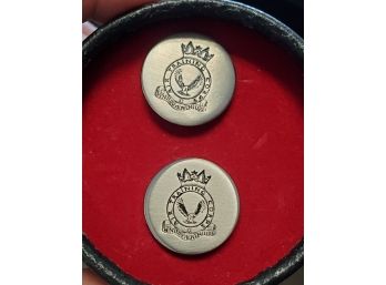 Vintage Cuff Links- Venture Adventure Air Training Corps, Gloucester, England. Int'l Air Cadet Exchange Pin