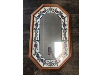 Lovely Decorated & Framed Vintage Wall Mirror
