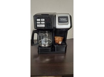 Hamilton Beach Flex Brew Coffee Maker 12- Cup Coffee Pot & Individual (pod)  Cup Maker