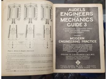1921 Audels Engineers And Mechanics Guide 3.Train Locomotives. Frank Graham Questions, Answers & Calculations