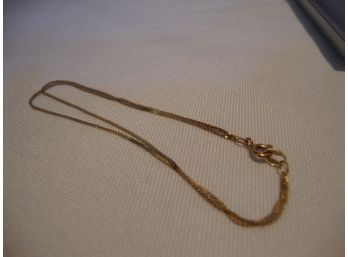 14K Gold Kinked Broken Bracelet Scrap 1.11 Grams