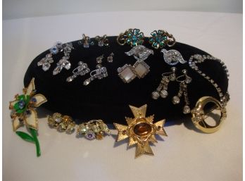 Vintage Rhinestone Jewelry Lot