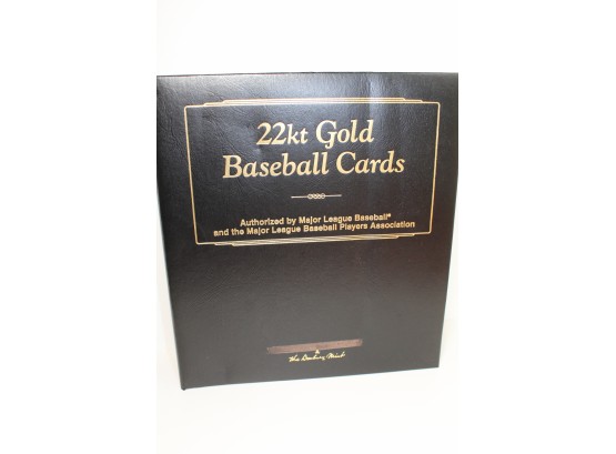 22KT Gold Cards From Danbury Mint Baseball Greats