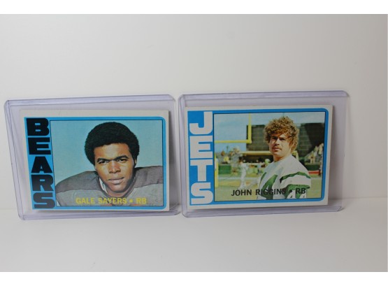 1972 Topps Gale Sayers & Rookie John Riggins