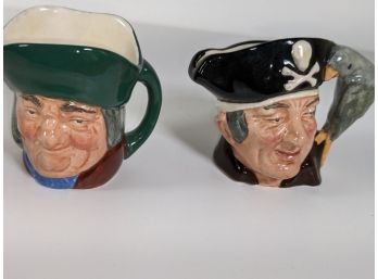 Set Of 2 Toby Mugs From Royal Doulton - 1951 Long John Silver &  Toby Philpots - Group 3