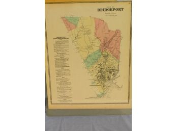 1867 Map Of Bridgeport CT - Beers Map