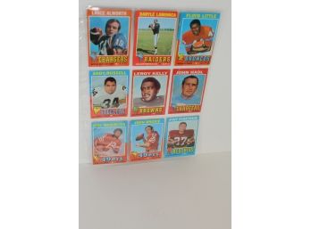 1971 Topps Football Lance Allworth - John Brodie - Leroy Kelly & More