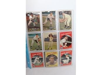 1957/1959 NY Yankees & Brooklyn/LA Dodgers Cards - Last Topps Brooklyn Dodgers