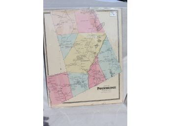 1868 Town Of Pound Ridge, NY Westchester Co. - Beers Map