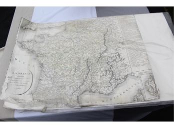 Early 19th Century Map Of France Large
