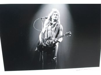 Awesome David Lee Roth B&W Photo By Janet Maroska Numbered #2/250 1981