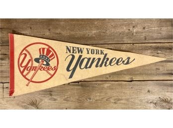 Vintage 1960s Era New York Yankees Pennant