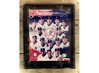 New York Yankees 2002 MLB Authentic Team Plaque