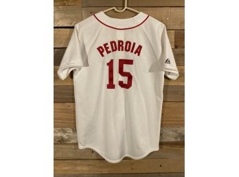 Dustin Pedroia Majestic Youth XL Boston Red Sox Home Jersey
