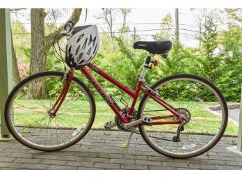 Raleigh C40 Cross Sport Bicycle With Bell Helmut