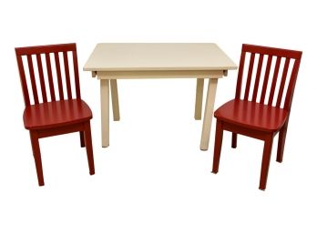 Pottery Barn Kids Table With Pair Of Chairs
