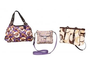 Three Authentic Coach Handbags - Gallery Tote, Madison Hobo And Penelope Crossbody