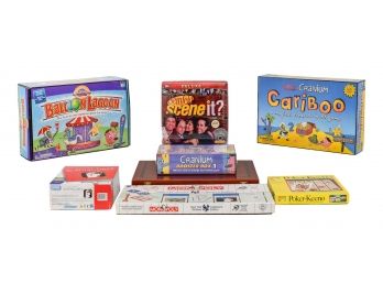 Collection Of Board Games - Yankees Monopoly, Seinfeld Scene It?, Cariboo, Backgammon And More