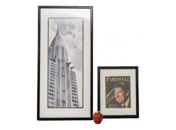 Farewell Ronald Reagan Print, Empire State Building Print, Marble Apple