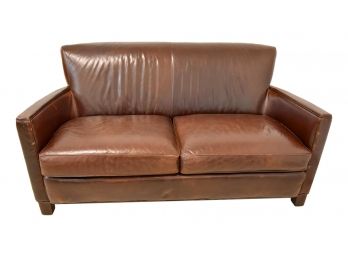 Crate & Barrel Leather Sofa