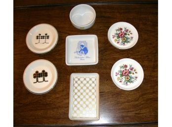 Coasters And Pin Trays - 7 Pieces
