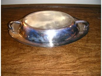 Oval Silverplate Reed And Barton Covered Serving Dish With Handles #1660