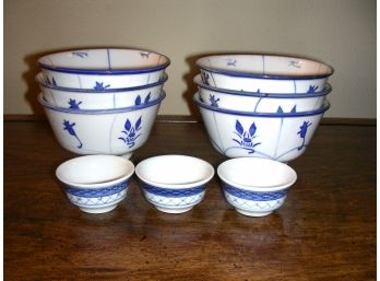 Chinese And Danish Bowl Sets -  9 Pieces