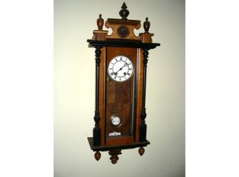 Strike And Chime Pendulum Wall Clock With Roman Numerals